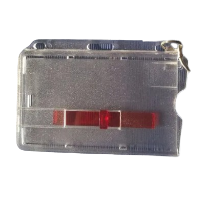 Korthållare transparent maskerat personnummer med ejektor