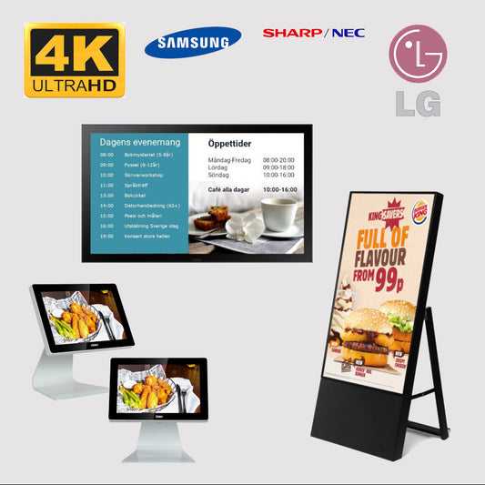 Skärmar för digital skyltning